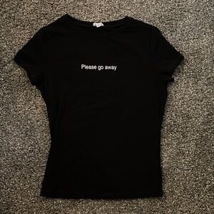 Garage Black 'Please Go Away' Graphic Tee - Women's